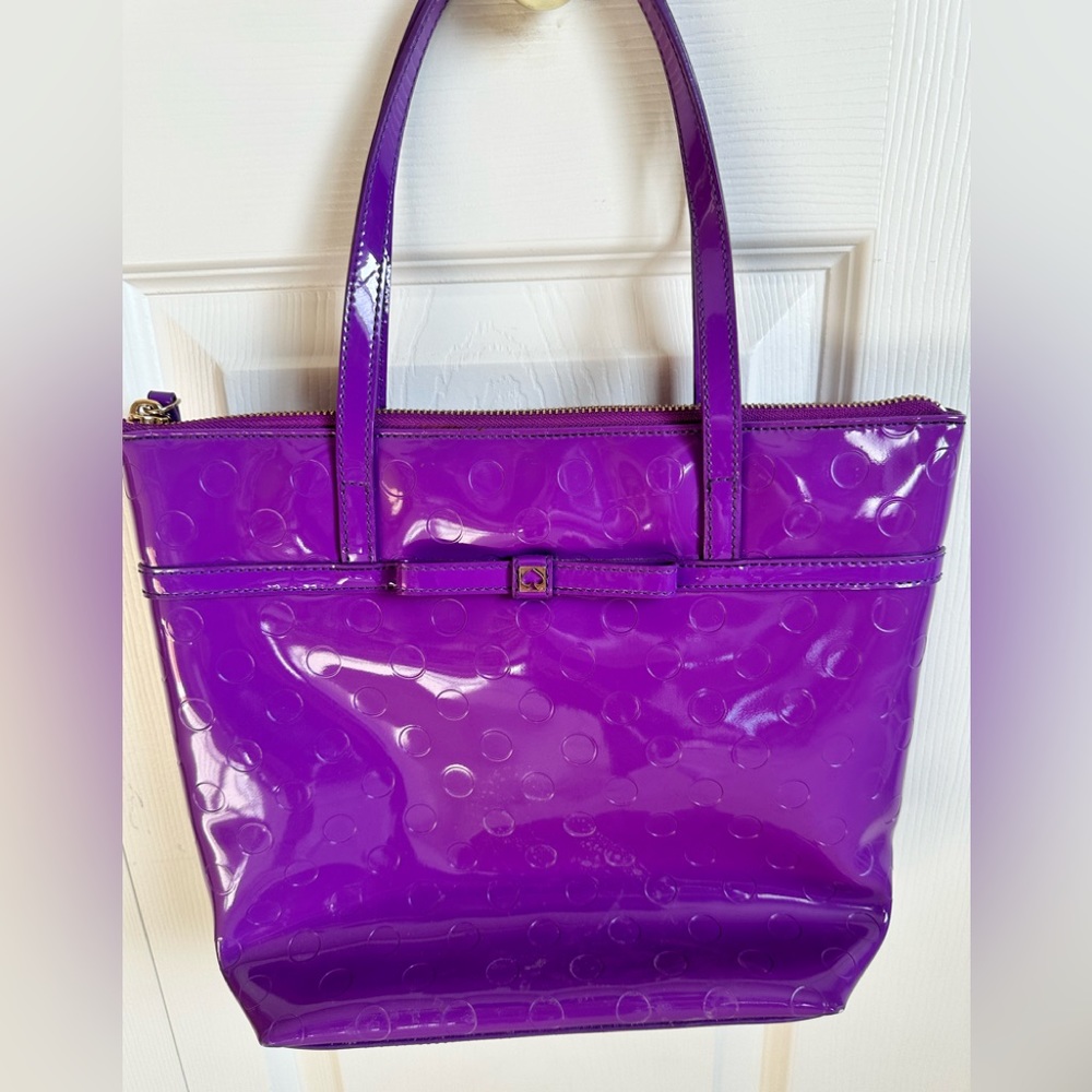 Kate Spade purple zipper tote.